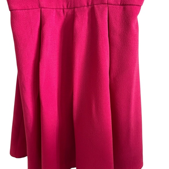 Lulu's Womens Dress Strappy Fit and Flare Mini Skater Hot Pink Size Medium - Picture 3 of 11